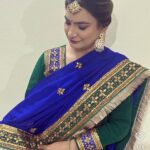 Royal Blue Pure Crepe Designer Dogri Suit Set